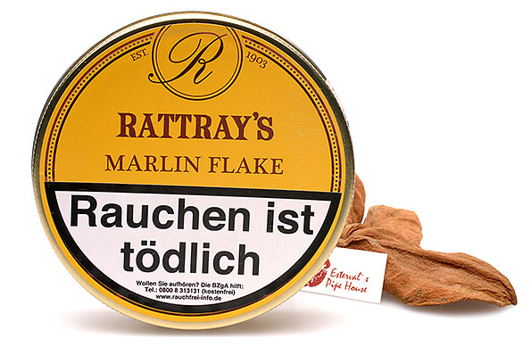 Rattrays Marlin Flake Pipe tobacco 50g Tin Rattrays Marlin Flake Pipe tobacco 50g Tin